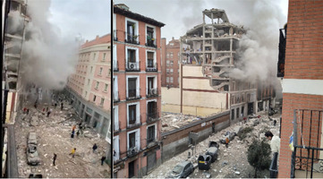 5713311 esplosione madrid distrutto feriti palazzo